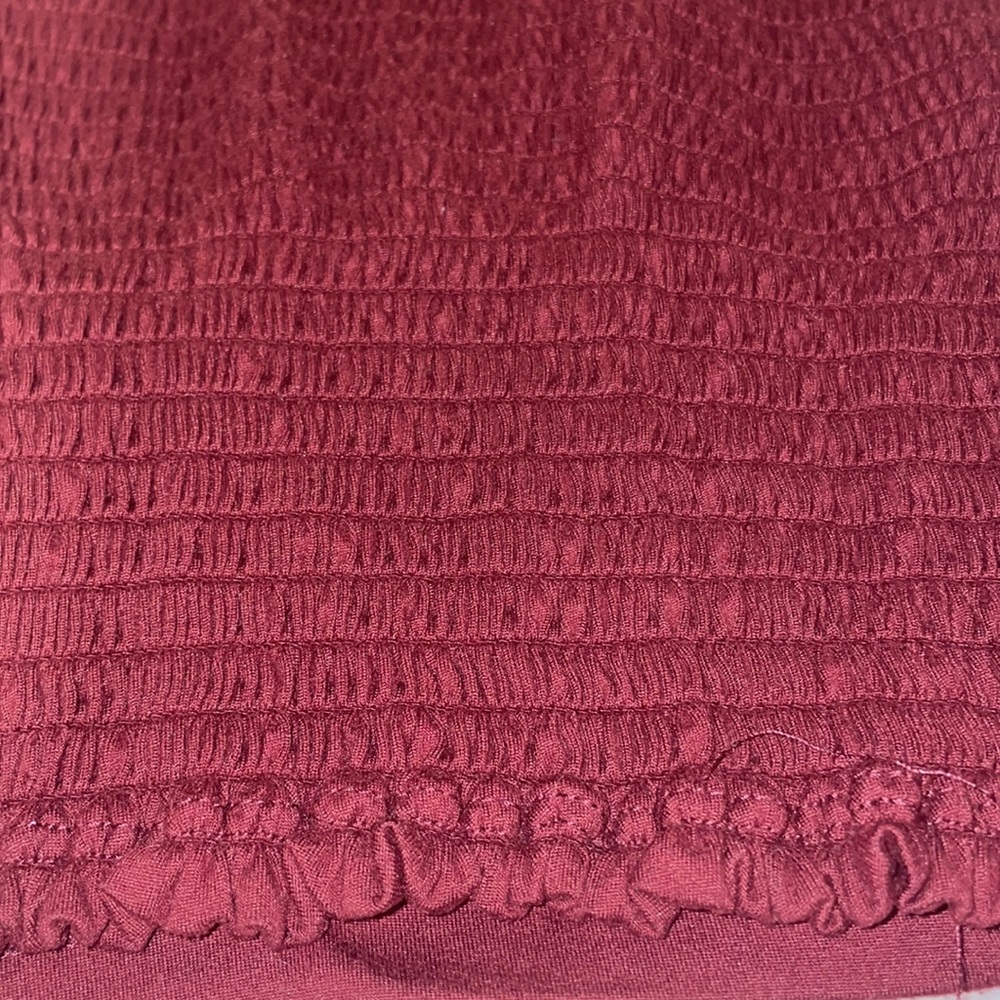 Maroon Ribbed Tank Rue21 - Picture 3 of 3